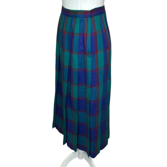 David Brooks Plaid Wool Skirt - Picture 3 of 7
